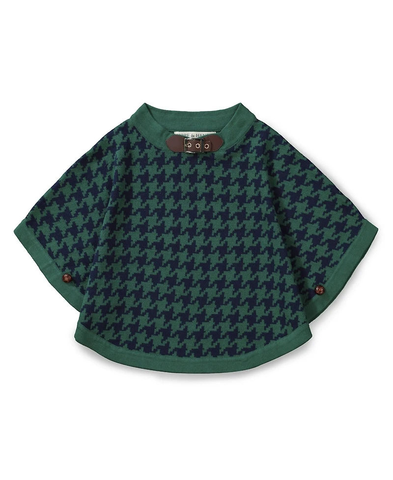 Hope & Henry Baby Girls Square Sweater Cape