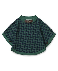 Hope & Henry Baby Girls Square Sweater Cape