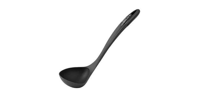 Zulay Kitchen Large Nylon Soup Ladle Spoon with Comfortable Grip