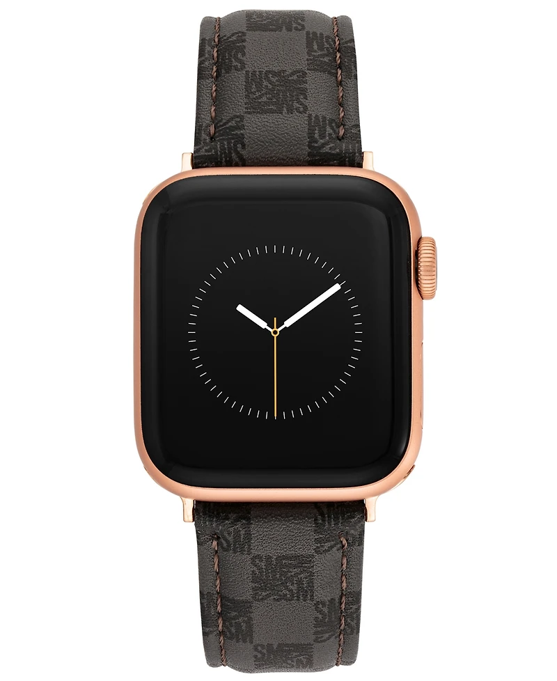 Steve Madden Women's Faux Leather Band designed for Apple Watch 42mm (Series 10) & 38/40/41mm