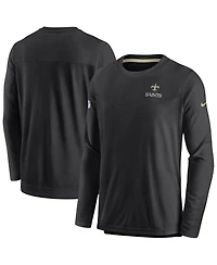 Men's Nike Black New Orleans Saints Sideline Lockup Performance Long Sleeve T-shirt