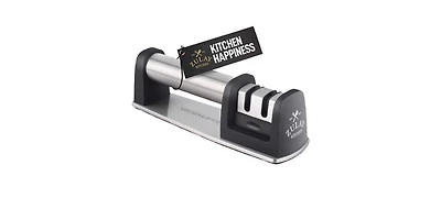 Premium Quality Knife Sharpener for Straight and Serrated Knives Stainless Steel Ceramic Tungsten