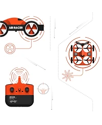 Sharper Image Toy Rc Drone Air Racer Dual Function Vehicle Set, 7 Piece