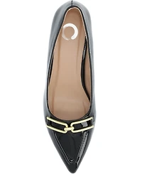Journee Collection Women's Rumi Pointed Toe Kitten Heel Pumps