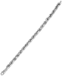 Esquire Men's Jewelry Rope Link Chain Bracelet (7.5mm), Created for Macy's