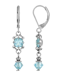 2028 Aqua Drop Earrings