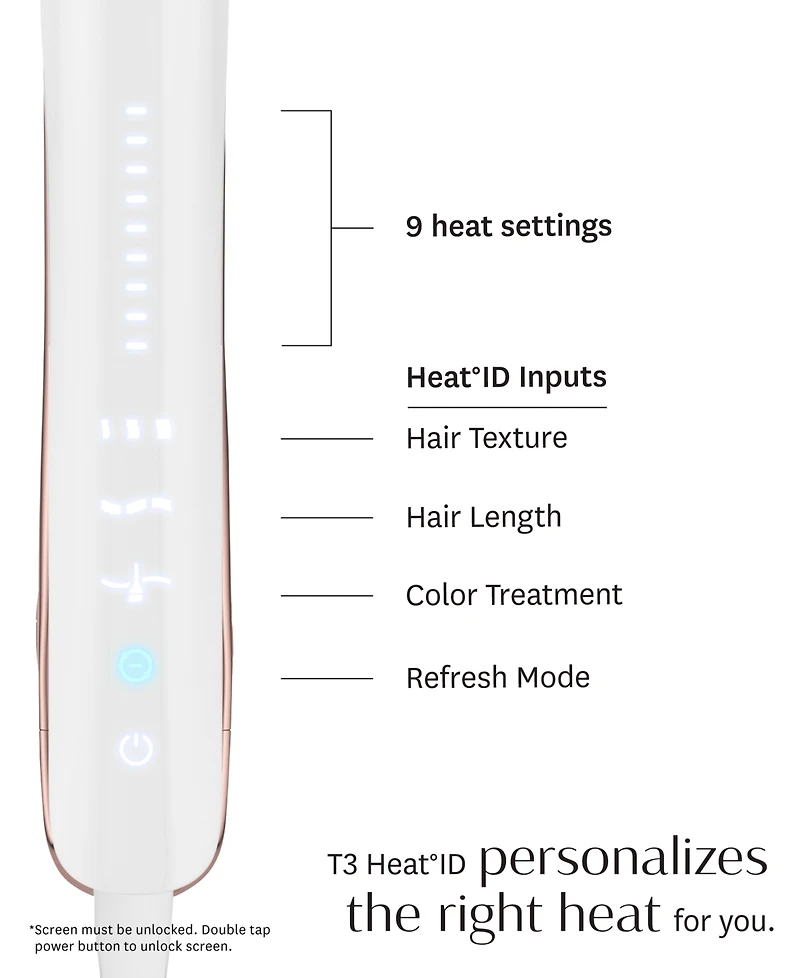 T3 Smooth Id 1" Flat Iron with Touch Interface