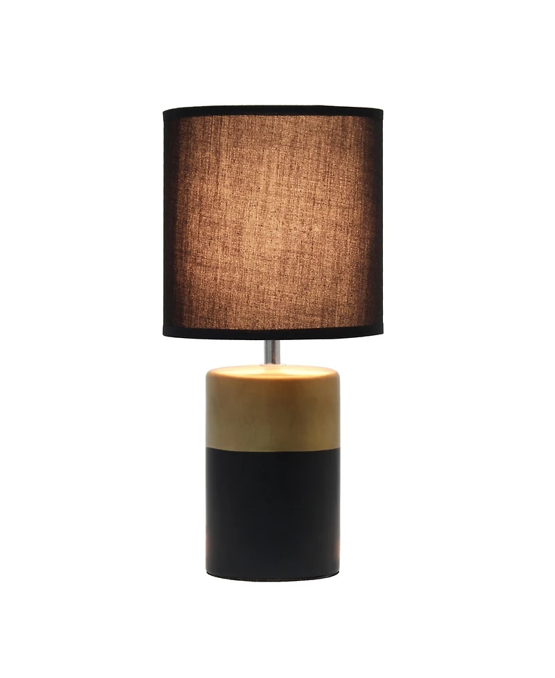 Simple Designs Two Toned Basics Table Lamp