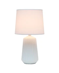 Simple Designs Pleated Base Table Lamp