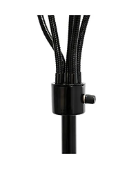 Simple Designs 5 Light Adjustable Gooseneck Floor Lamp with Shades