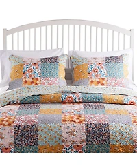 Greenland Home Fashions Carlie Calico 3-Pc. Quilt Set, King/California King