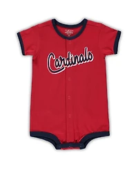 Infant Boys and Girls Red St. Louis Cardinals Power Hitter Romper