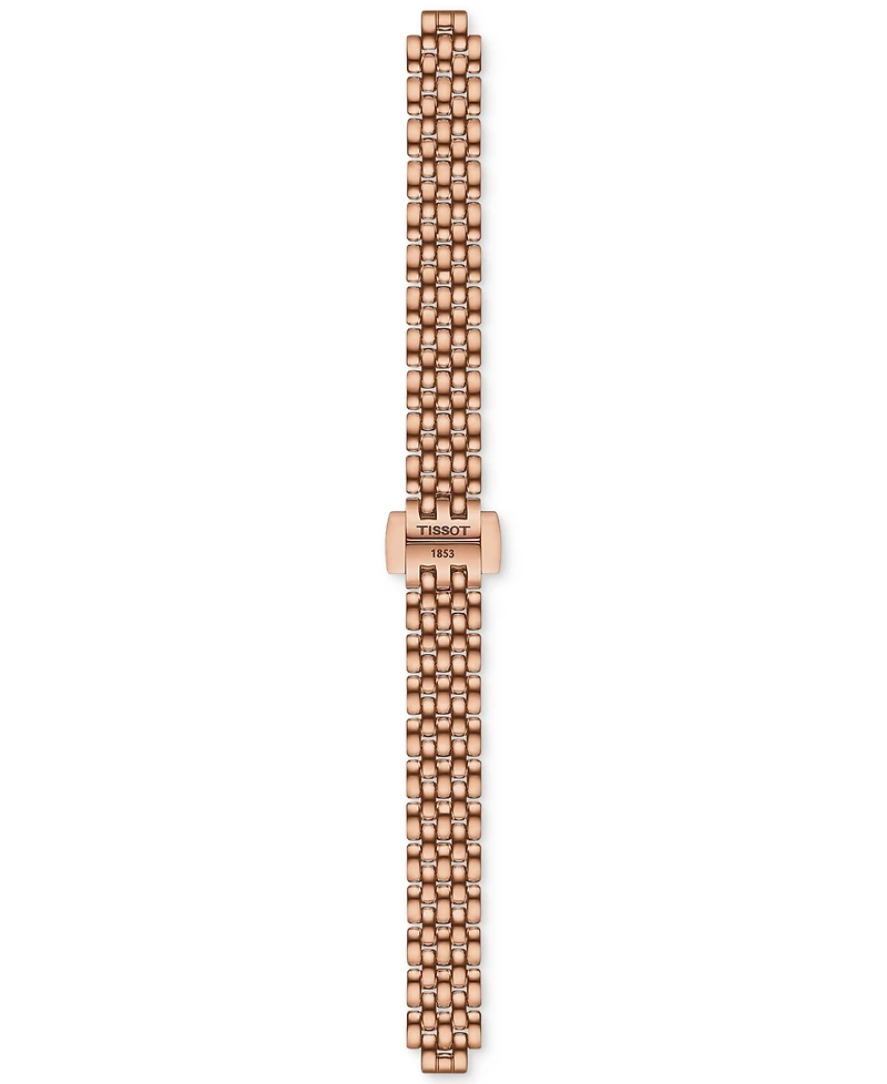 Tissot Women's Swiss Lovely Rose Gold Pvd Stainless Steel Bracelet Watch 20mm