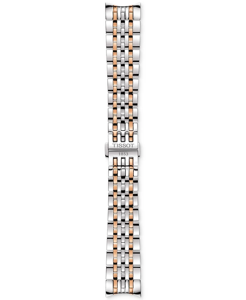 Tissot Men's Swiss Automatic Le Locle Powermatic 80 Open Heart Two Tone Stainless Steel Bracelet Watch 39mm