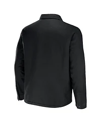 Men's Nfl x Darius Rucker Collection by Fanatics Black Arizona Cardinals Canvas Button-Up Shirt Jacket