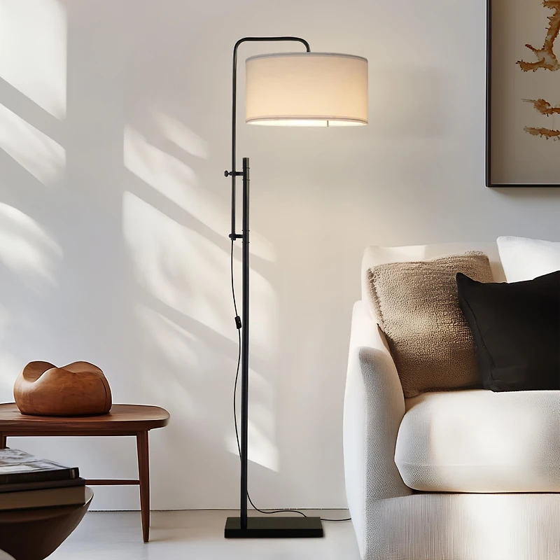 Leo 72" Led Modern Standing Floor Lamp with Adjustable Height