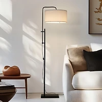Leo 72" Led Modern Standing Floor Lamp with Adjustable Height