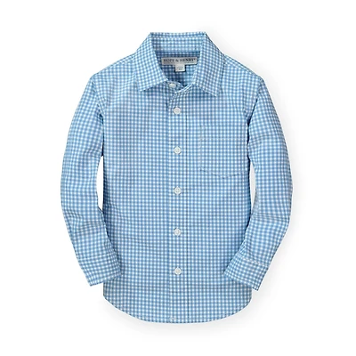Hope & Henry Boys Poplin Button Down Shirt