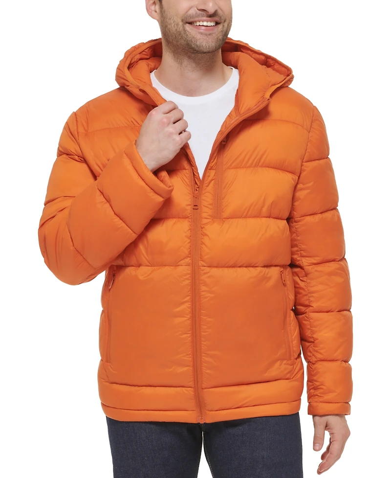 Cole Haan Men's Lightweight Hooded Puffer Jacket