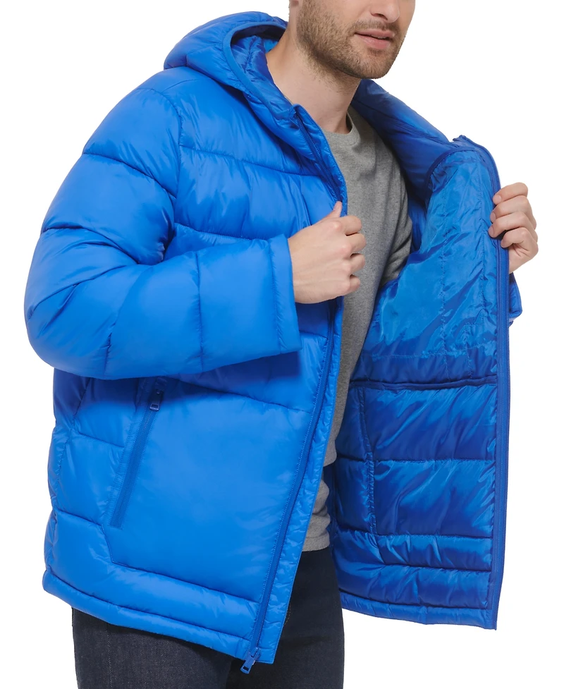 Cole Haan Men's Lightweight Hooded Puffer Jacket