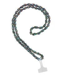 Steve Madden Women's Rainbow Alloy Metal Chain designed for Apple AirPods and AirPods Pro