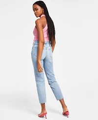 Guess Women's Frayed Mom Jeans