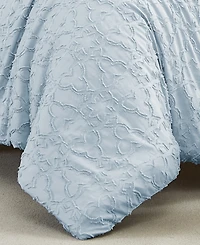 Southshore Fine Linens Stella Clipped Jacquard 3-Pc. Comforter Set