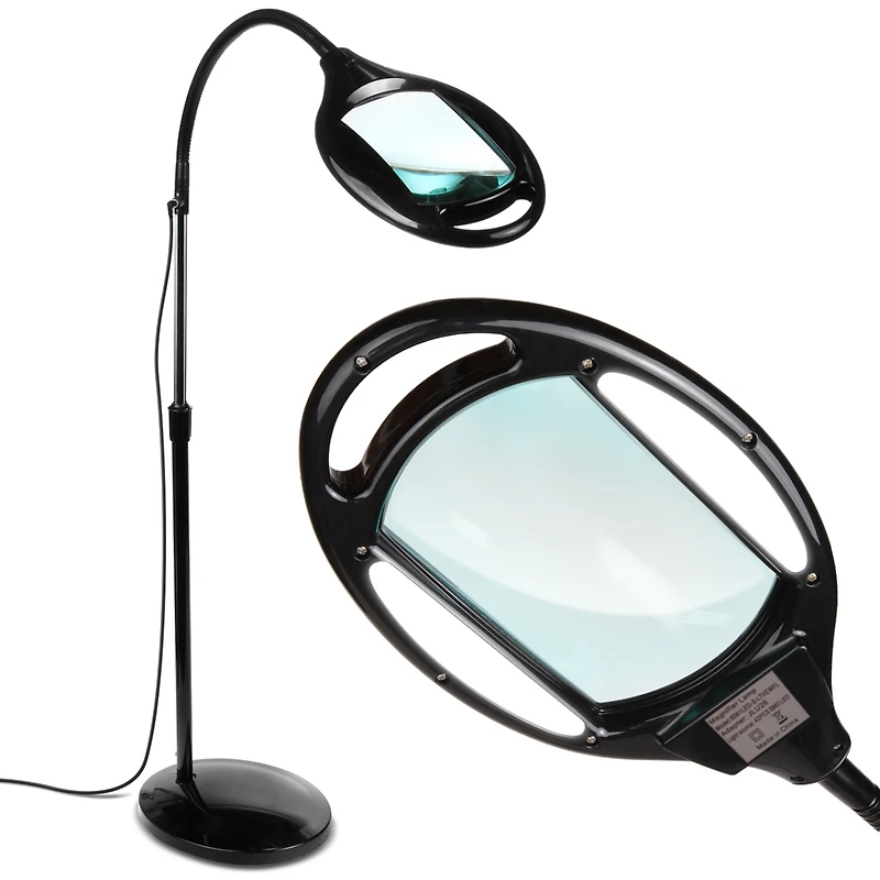 Lightview Pro Led Gooseneck Standing Magnifier Floor Lamp (1.75x) 3 Diopter