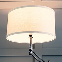 Ava 61" Led Modern Standing Floor Lamp with Fabric Drum Shade