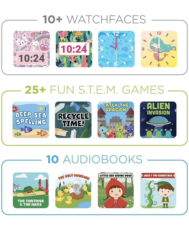 Playzoom 2 Kids Multicolor Silicone Strap Smartwatch 42mm