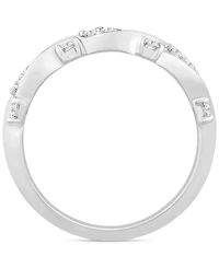Diamond Swirl Band (3/8 ct. t.w.) 14k White, Yellow or Rose Gold