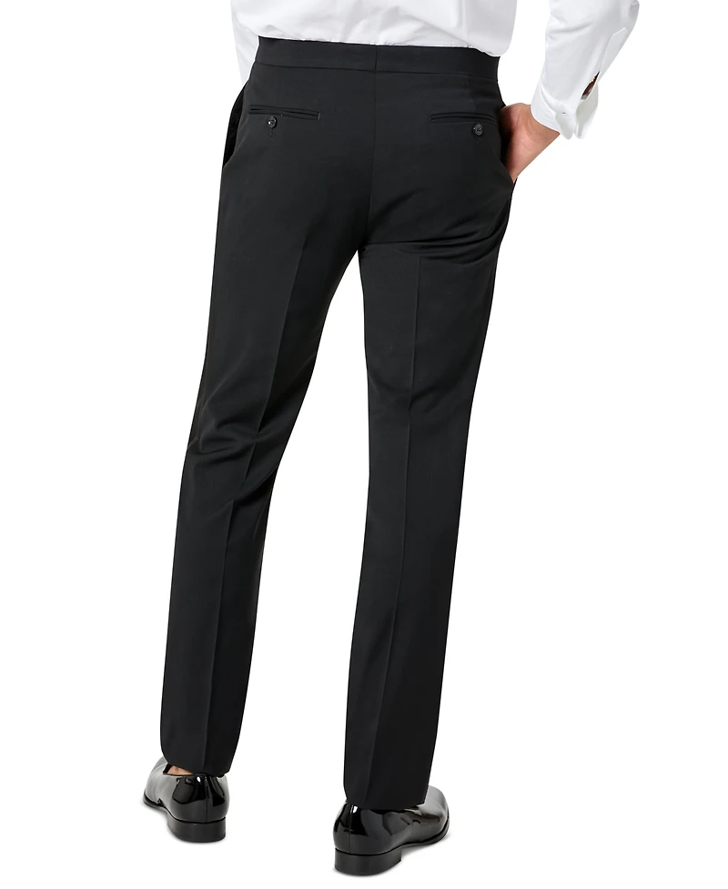 Tommy Hilfiger Men's Modern-Fit Flex Stretch Black Tuxedo Pants