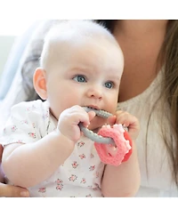 Bumkins Baby Girls Three Textured Gripping Teething Charms