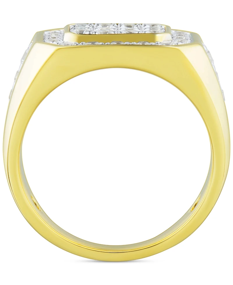 Grown With Love Men's Lab Grown Diamond Cluster Ring (1-1/2 ct. t.w.) in 10k Gold