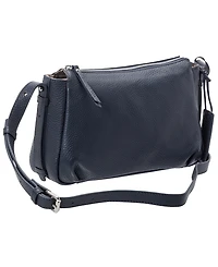 Mancini Women's Pebbled Charlize Crossbody Handbag