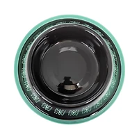 Non-Skid Boho Stainless Steel Dog Bowl – with Whimsical Unicorn Design, Silicone Base for Medium Dogs – Black/24oz