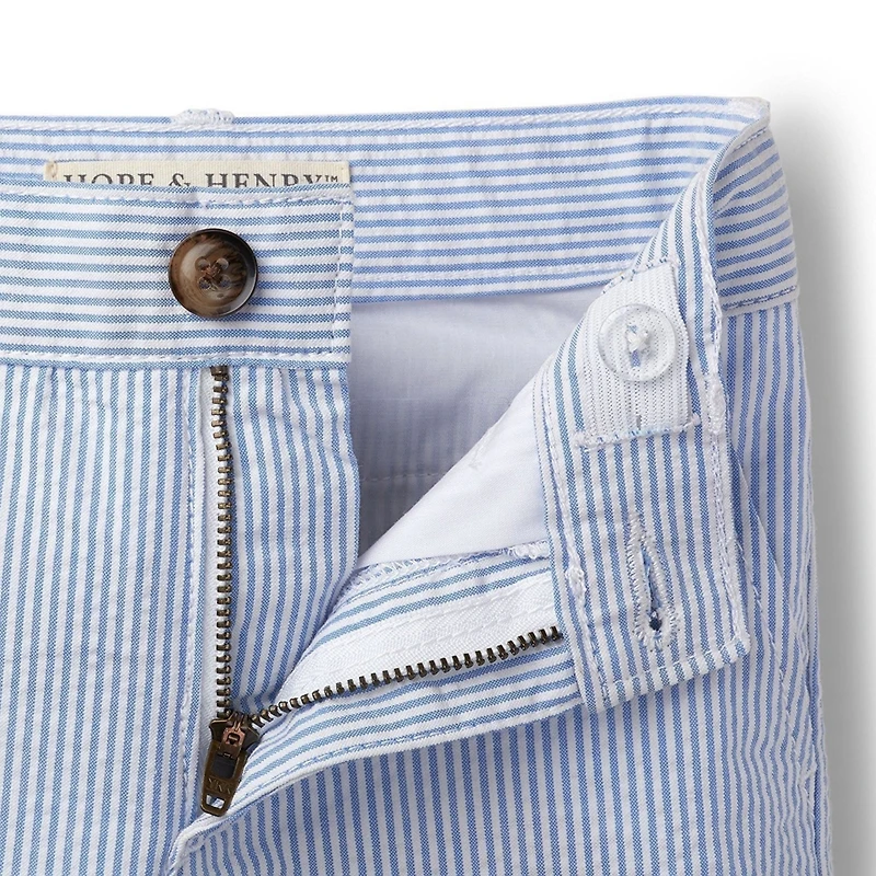 Hope & Henry Big Boys Cotton Seersucker Short