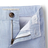Hope & Henry Big Boys Cotton Seersucker Short
