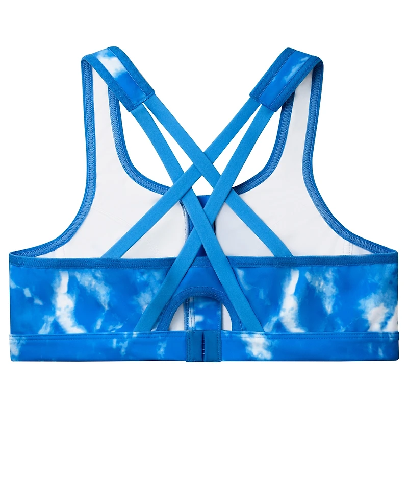 Glamorise Plus Full Figure Zip Up Front Closure Sports Wirefree Bra 9266