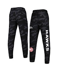 Men's New Era Black, Camo Atlanta Hawks Tonal Joggers