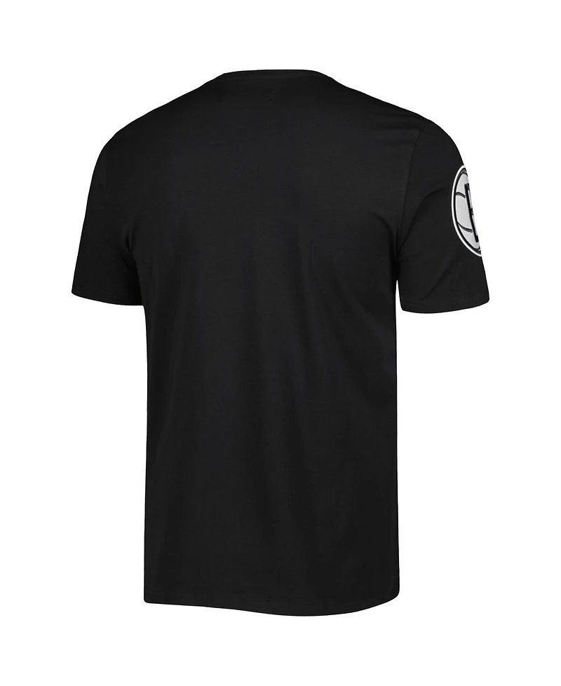 Men's Pro Standard Black Brooklyn Nets Hometown Chenille T-shirt