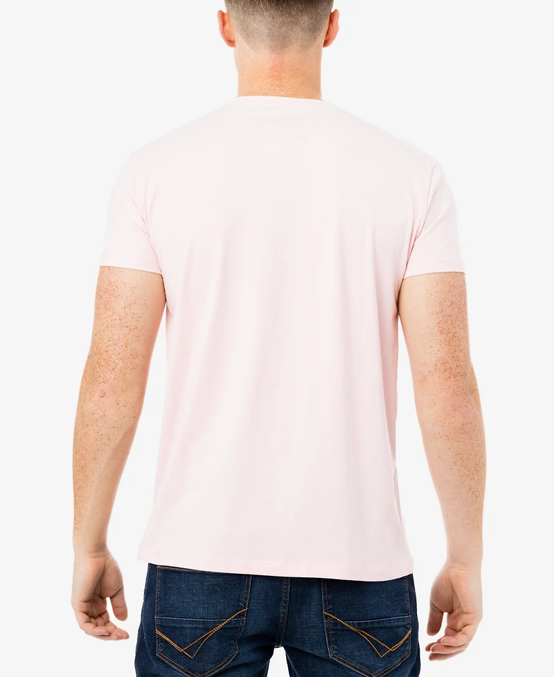 X-Ray Men's Basic Notch Neck Short Sleeve T-shirt