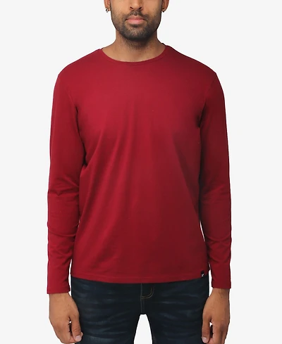 X-Ray Men's Soft Stretch Crew Neck Long Sleeve T-shirt