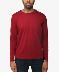 X-Ray Men's Soft Stretch Crew Neck Long Sleeve T-shirt