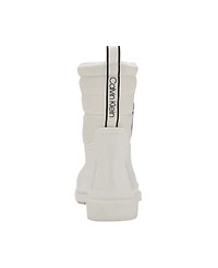 Calvin Klein Women's Sisely Pull-on Lug Sole Logo Cold Weather Rain Booties