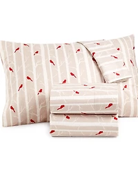 Shavel Micro Flannel Printed 3-Pc. Sheet Set, Twin