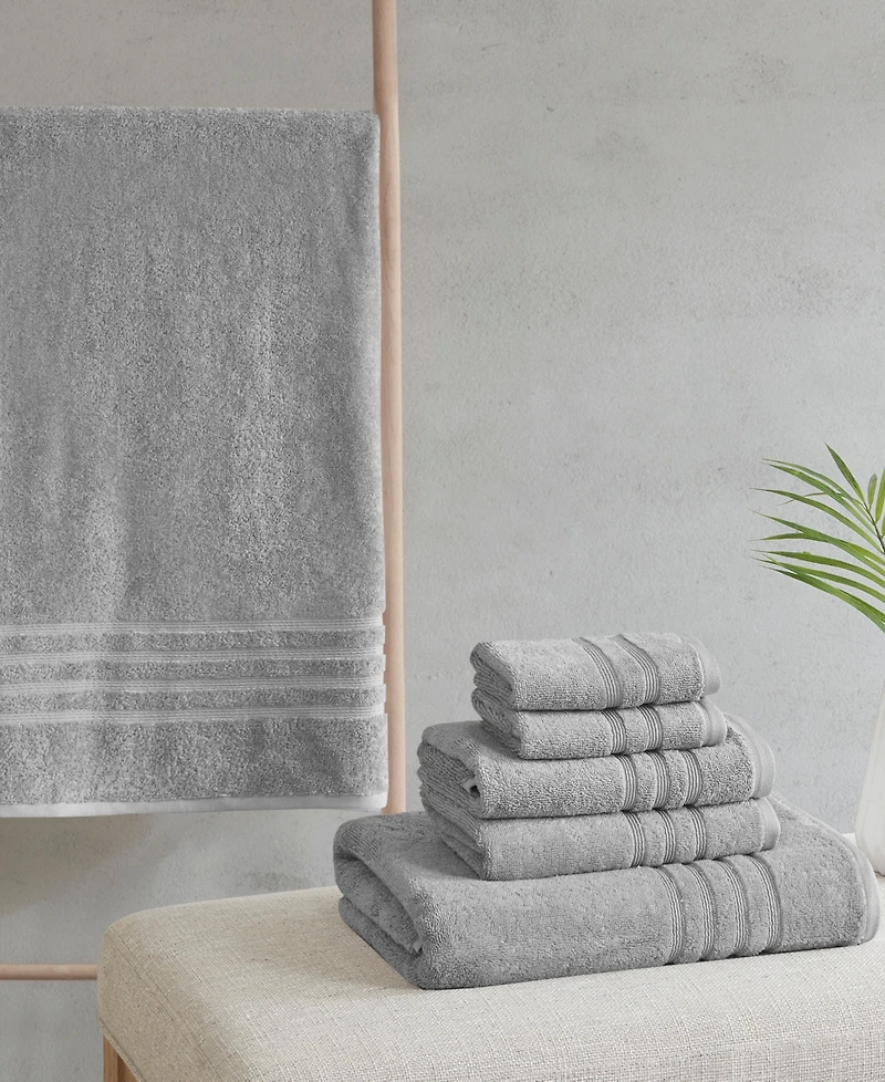 Madison Park Nurture Microbial Resistant 6-Pc. Bath Towel Set, 30" x 54"