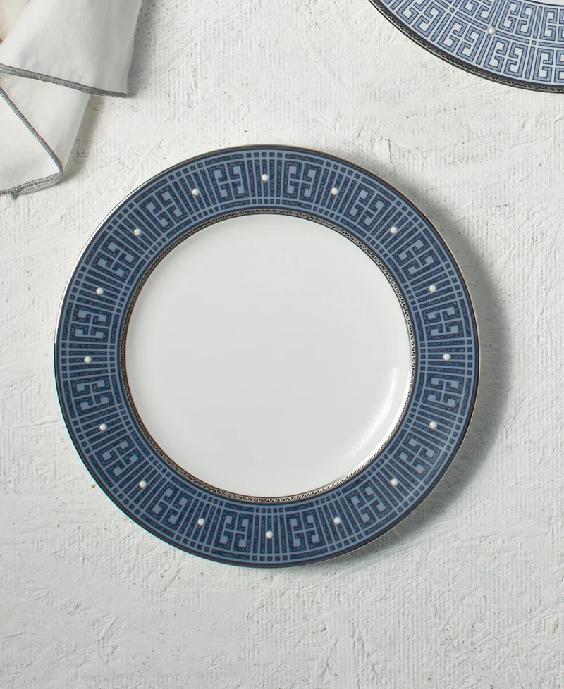 Noritake Infinity Blue 4 Piece Salad Plate Set, Service for 4