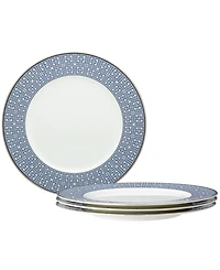 Noritake Infinity Blue 4 Piece Dinner Plate Set, Service for 4