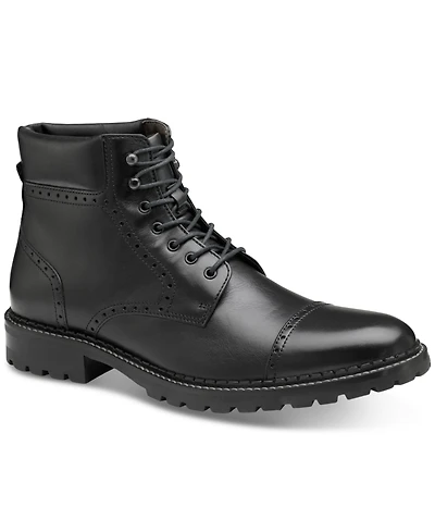 Johnston & Murphy Men's Garrison Brogue Cap Toe Boot